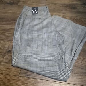 Worthington Chic Gray Checkered Pants 14P New